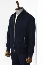 Plain-Zippered-Pockets-Navy-Blue-Men-Bomber-Coat-Wessi-2