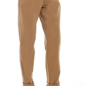 Pocket Flap Suede Tan Pants-Wessi