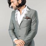 Pocket and Collar Plaid Mens Linnen Blazer - Wessi