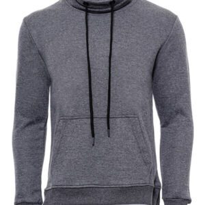 Point Collar T-Shirt Detailed Dark Grey Men's Sweatshirt - Wessi