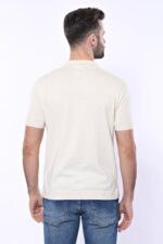 Polo-Neck-Plain-Cream-Knitted-T-Shirt-Wessi-4