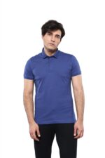 Polo Plain Indigo Blue Men T-Shirt