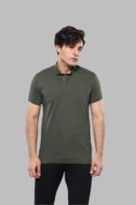 Polo Plain Khaki Men T-Shirt
