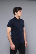 Polo-Plain-Navy-Blue-T-Shirt-Wessi-2