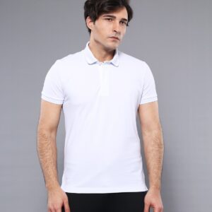 Polo Plain White T-Shirt - Wessi