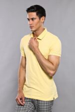 Polo-Plain-Yellow-T-Shirt-Wessi-1