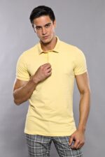 Polo-Plain-Yellow-T-Shirt-Wessi-2