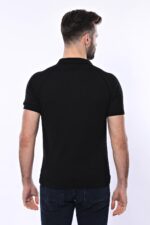 Polo-Zippered-Patterned-Black-Knitted-T-Shirt-Wessi-4