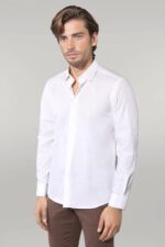 Poly-Cotton-Slim-Fit-Cream-Shirt-Wessi-1