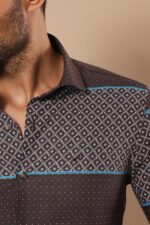 Printed-Cotton-Brown-Shirt-Wessi-1