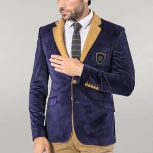 Purple Velvet Men's Jacket | Wessi
