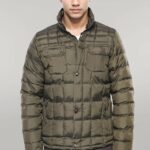 Quilted Green Men Winter Coat - Wessi