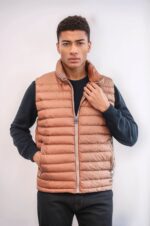 Quilted-Zippered-Light-Brown-Men-Down-Vest-Wessi-3