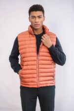 Quilted-Zippered-Orange-Men-Down-Vest-Wessi-3