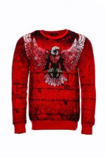 Red-Eagle-Patterned-Slim-Fit-Sweatshirt-Wessi-5