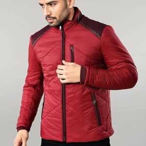 Red Quilted Down Coat - Wessi