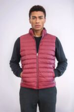 Reversible Puffer Burgundy Men Down Vest