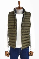 Reversible Puffer Green Men Down Vest