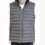 Reversible Puffer Grey Men's Down Vest - Wessi