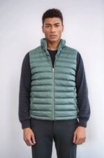Reversible-Puffer-Oil-Green-Men-Down-Vest-Wessi-1