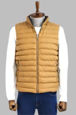 Reversible Puffer Yellow Men Down Vest