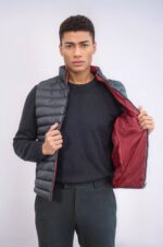 Reversible-Quilted-Standing-Collar-Black-Men-Down-Vest-Wessi-2