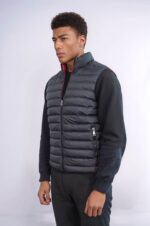 Reversible-Quilted-Standing-Collar-Black-Men-Down-Vest-Wessi-3
