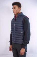 Reversible-Quilted-Standing-Collar-Navy-Blue-Men-Down-Vest-Wessi-3