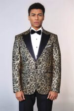 Root-Pattern-Peak-Lapel-Black-Men-Stage-Performance-Tuxedo-Blazer-Wessi-1