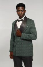 Satin-Shawl-Collar-Patterned-Double-Breasted-Dark-Green-Men-Tuxedo-Suit-Wessi-3