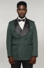 Satin-Shawl-Collar-Patterned-Double-Breasted-Dark-Green-Men-Tuxedo-Suit-Wessi-4
