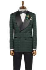 Satin-Shawl-Collar-Patterned-Double-Breasted-Dark-Green-Men-Tuxedo-Suit-Wessi-6