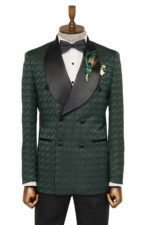 Satin-Shawl-Collar-Patterned-Double-Breasted-Dark-Green-Men-Tuxedo-Suit-Wessi-7