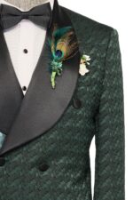 Satin-Shawl-Collar-Patterned-Double-Breasted-Dark-Green-Men-Tuxedo-Suit-Wessi-8