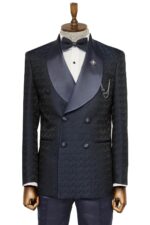 Satin-Shawl-Collar-Patterned-Double-Breasted-Navy-Blue-Men-Tuxedo-Suit-Wessi-6
