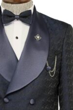 Satin-Shawl-Collar-Patterned-Double-Breasted-Navy-Blue-Men-Tuxedo-Suit-Wessi-7