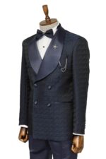 Satin-Shawl-Collar-Patterned-Double-Breasted-Navy-Blue-Men-Tuxedo-Suit-Wessi-8