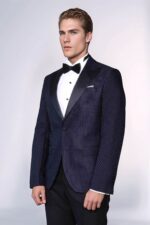 Satin-Shawl-Lapel-Textured-Mens-Navy-Blue-Tuxedo-Jacket-Wessi-2