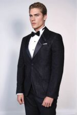Satin-Shawl-Lapel-Textured-Mens-Royal-Black-Tuxedo-Jacket-Wessi-2