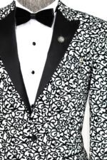 Scroll-Patterned-White-Men-Party-Blazer-Wessi-1
