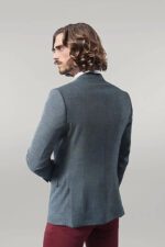 Self-Patterned-Green-Mens-Blazer-Wessi-3