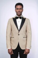 Sequin-Dot-Patterned-Cream-Men-Wedding-Tuxedo-Blazer-Wessi-1