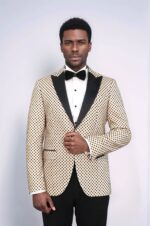 Sequin-Dot-Patterned-Cream-Men-Wedding-Tuxedo-Blazer-Wessi-3