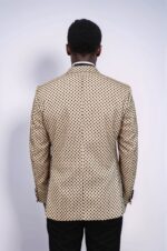 Sequin-Dot-Patterned-Cream-Men-Wedding-Tuxedo-Blazer-Wessi-4