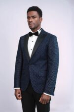Sequin-Dot-Patterned-Navy-Blue-Men-Stage-Tuxedo-Blazer-Wessi-2