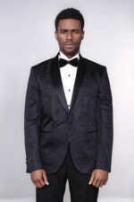 Shawl-Lapel-Floral-Patterned-Black-Men-Wedding-Groom-Blazer-Wessi-1