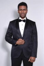 Shawl-Lapel-Floral-Patterned-Black-Men-Wedding-Groom-Blazer-Wessi-3