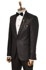 Shawl-Lapel-Patterned-Slim-Fit-Black-Tuxedo-Wessi-2