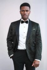 Shawl Lapel Slim Fit Blazer Men Tuxedo Jacket