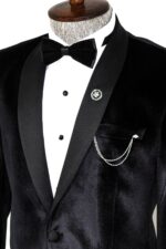 Shawl-Lapel-Velvet-Black-Men-Tuxedo-Blazer-Wessi-1